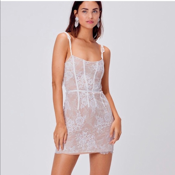 For Love & Lemons Cheyenne Lace Mini Dress - Picture 1 of 5